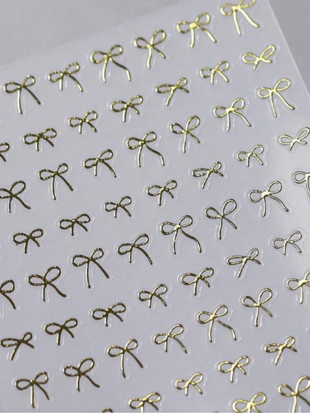 Nail Art designs designer bows ribbon design one sheet stickers manicure pedi 💅 - Picture 2 of 3